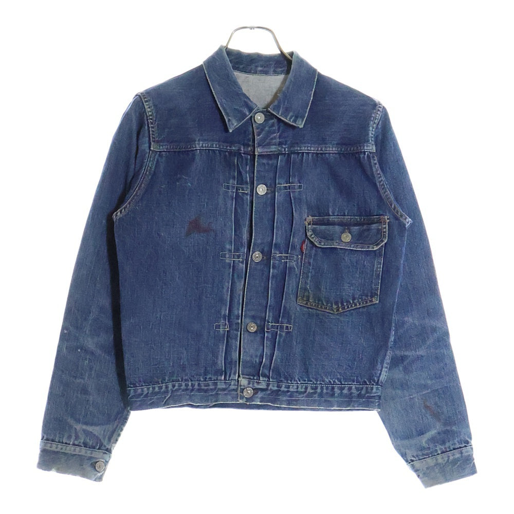 Levi's(リーバイス) 50s VINTAGE 506XX 1st 片面タブ BIG E ボタン裏17 スライドバックル デニムジャケット バックル切れ インディゴ