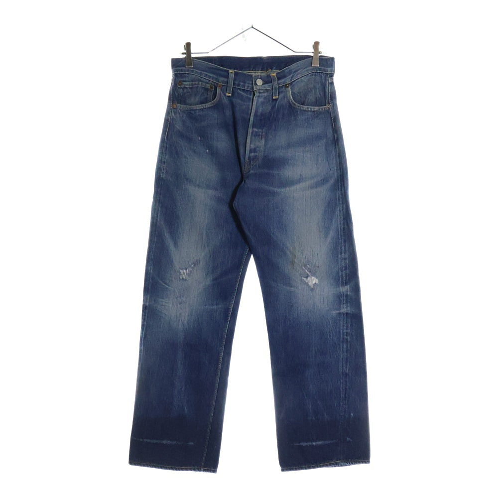 Levi's(リーバイス) 60s VINTAGE 501XX 紙パッチ ギャラ無 BIG E 両面タブ 隠しリベット ボタン裏刻印 E オフセット デニムパンツ インディゴ