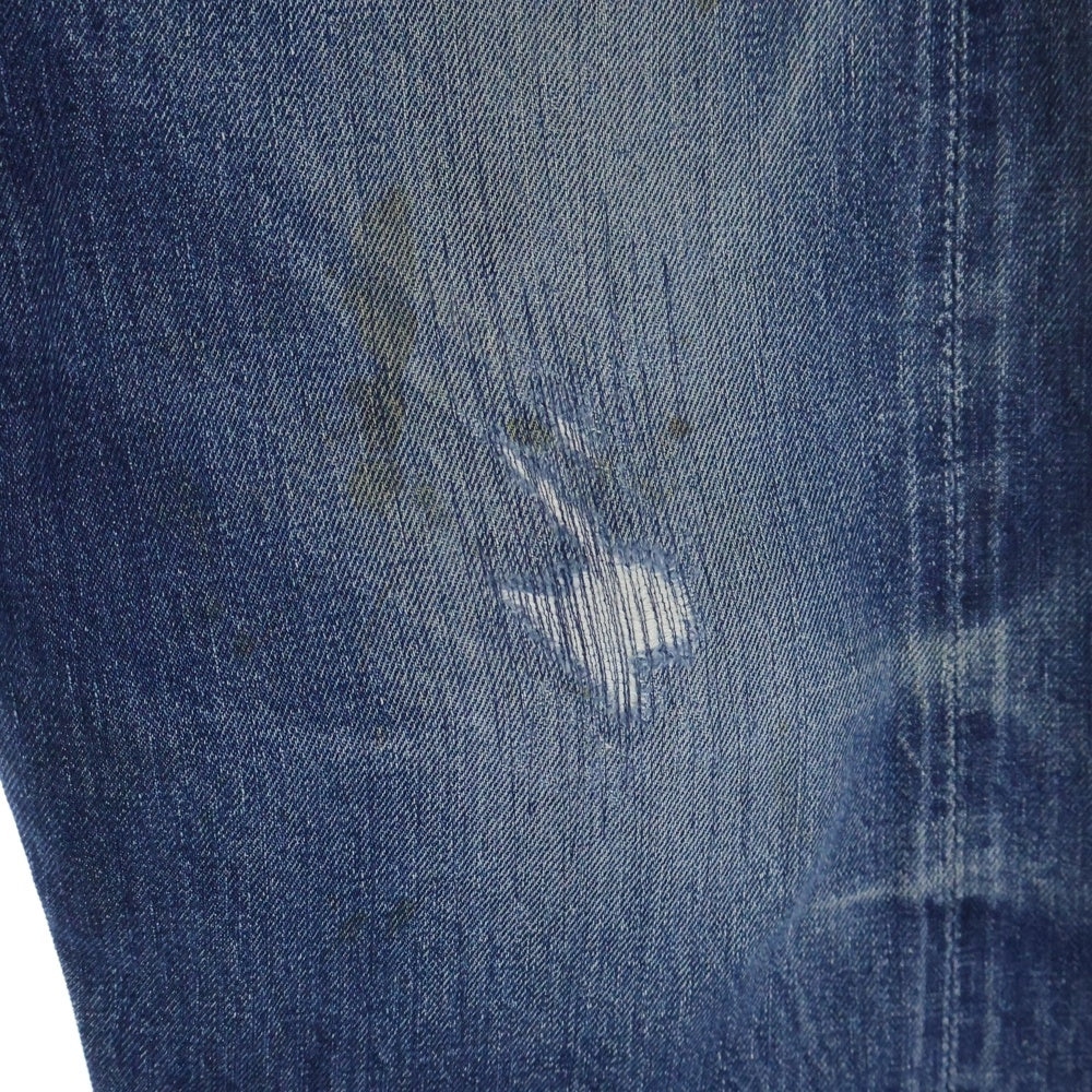 Levi's(リーバイス) 60s VINTAGE 501XX 紙パッチ ギャラ無 BIG E 両面タブ 隠しリベット ボタン裏刻印 E オフセット デニムパンツ インディゴ
