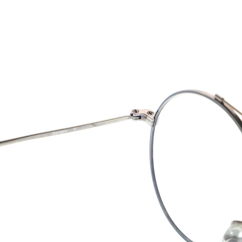 OLIVER PEOPLES(オリバーピープルズ) SANSON ダブルブリッジ メタルフレーム サングラス 眼鏡 シルバー