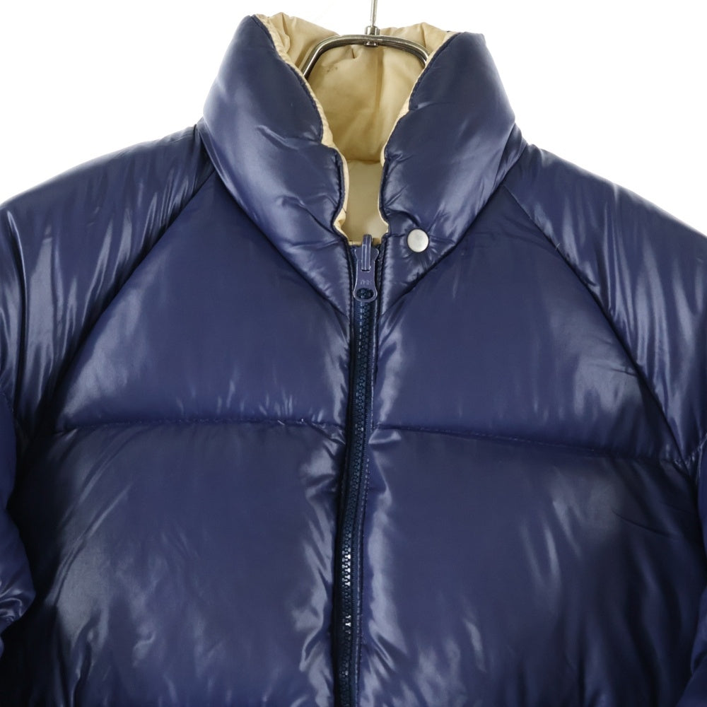 MONCLER(モンクレール) ワッペン付き ジップアップ ダウンジャケット SMA-271 ネイビー キッズ
