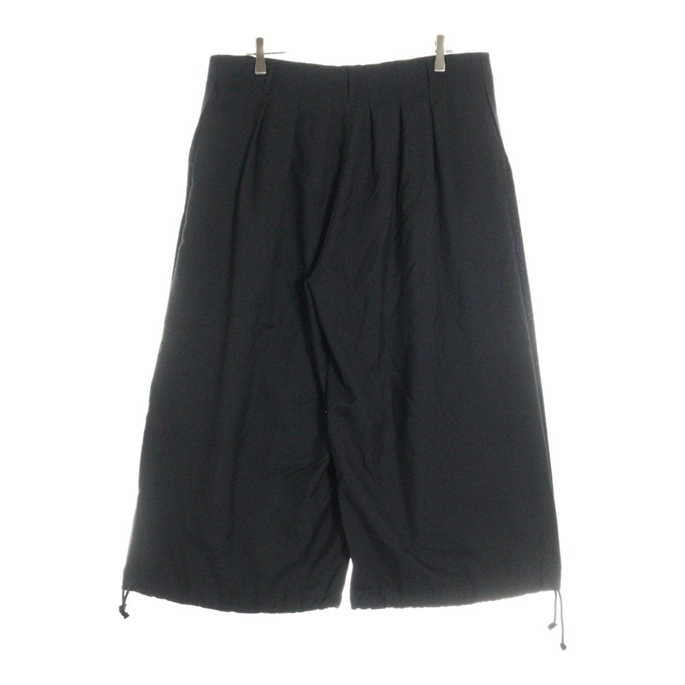 Ground Y(グラウンドワイ) POLYESTER GABARDINE ポリエステルギャバジン サルエルパンツ ブラック GA-P04-100