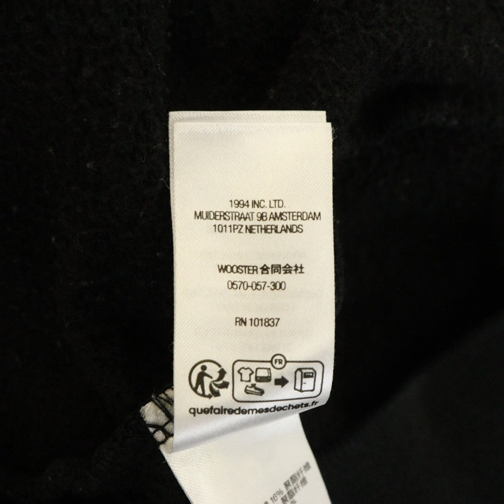 SUPREME(シュプリーム) 23AW Satin Applique Hooded Sweatshirt サテン アップリケ スウェット プルオーバーパーカー ブラック