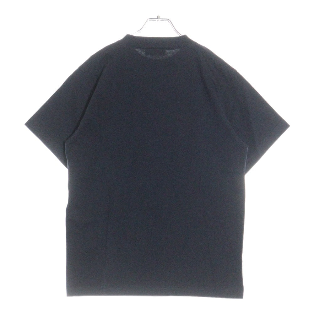 BALENCIAGA(バレンシアガ) カレッジロゴ フロントプリント 半袖クルーネックTシャツカットソー ネイビー 670943