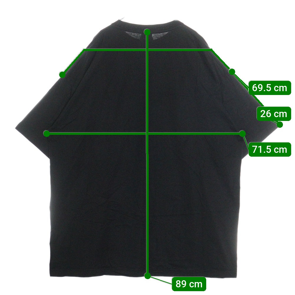 VETEMENTS(ヴェトモン) 20SS ロゴスタッズ クルーネック半袖Tシャツカットソー SS20TR420 ブラック
