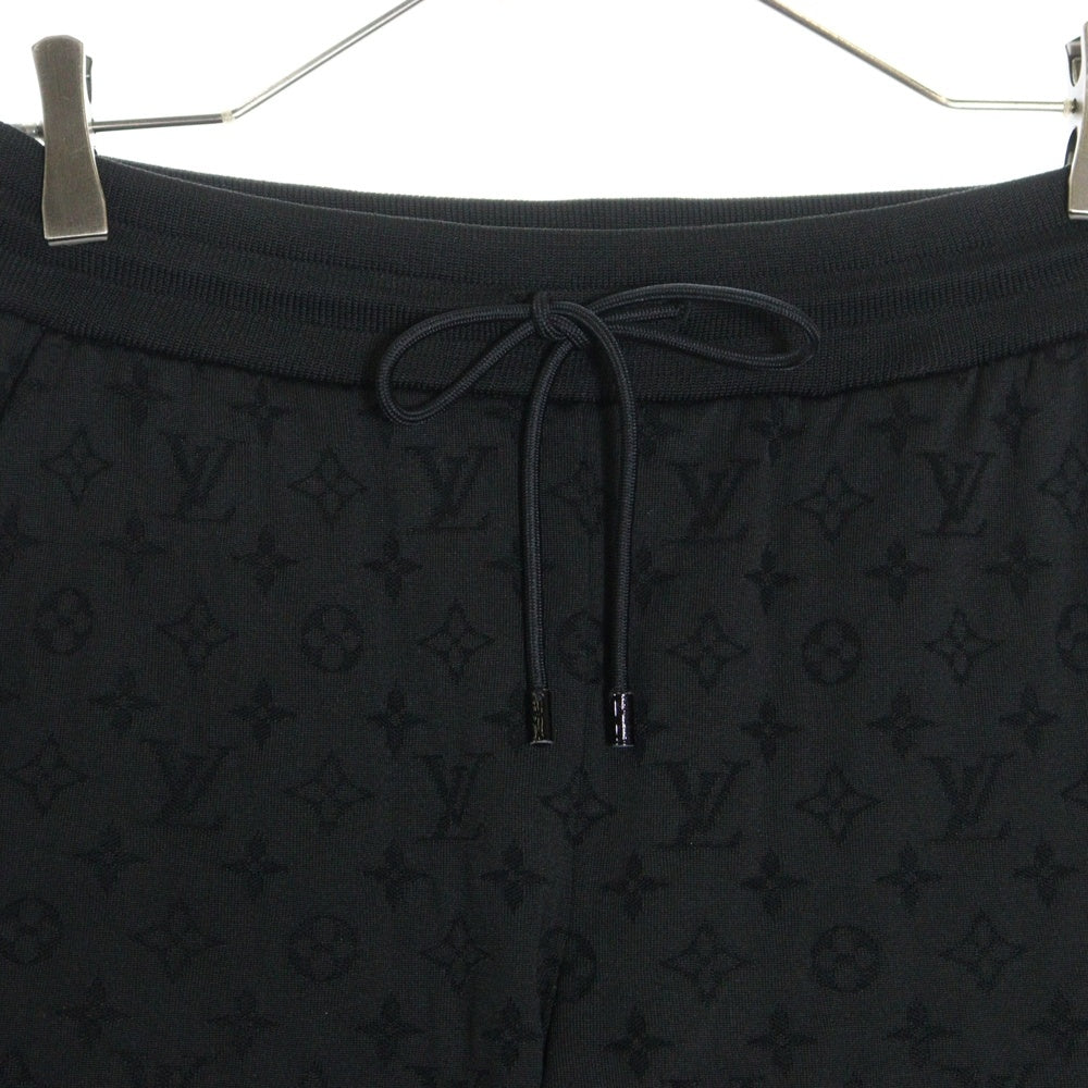 LOUIS VUITTON(ルイヴィトン) 21AW NBA モノグラム ジャカード スリットパンツ HLY14W ブラック