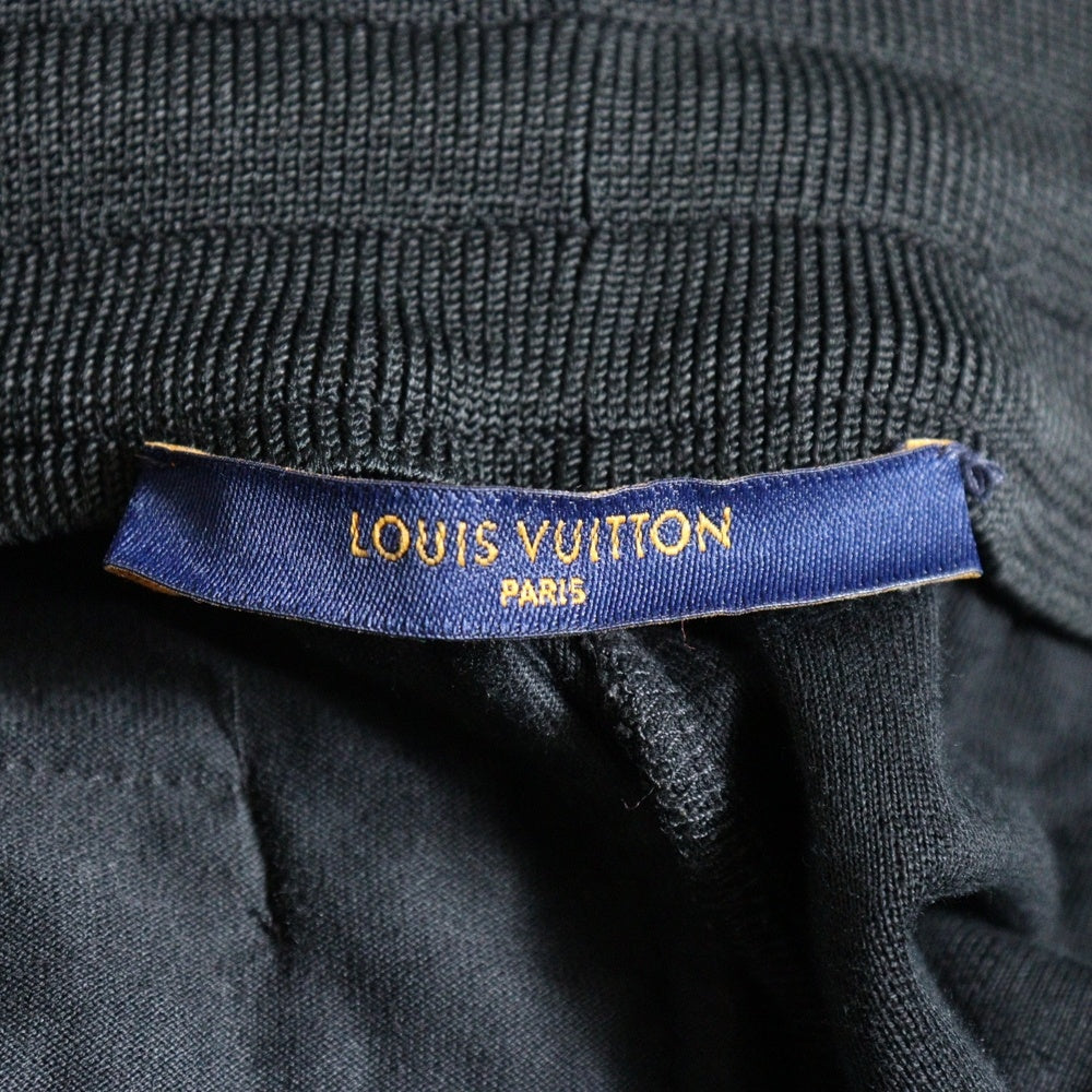 LOUIS VUITTON(ルイヴィトン) 21AW NBA モノグラム ジャカード スリットパンツ HLY14W ブラック