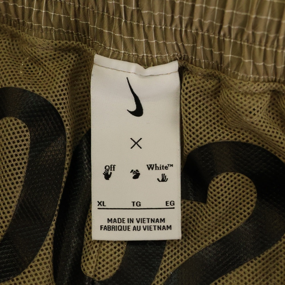 OFF-WHITE(オフホワイト) ×NIKE AS M NRG WOVEN SHORT KHAKI ナイロン ショーツ カーキ DN1703-247 レディース