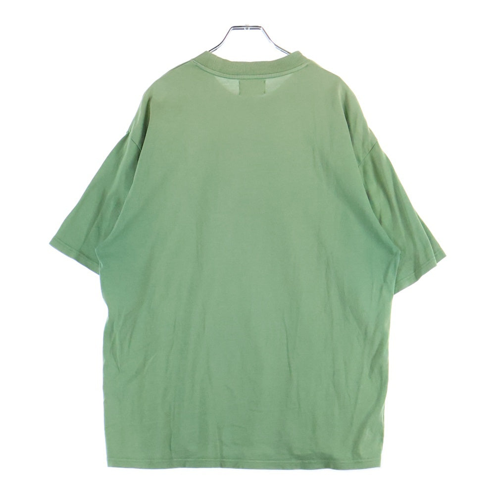 STUSSY(ステューシー) 20SS Overssized Flip オーバーサイズ フリップ クルーネック半袖カットソー カーキ 214537