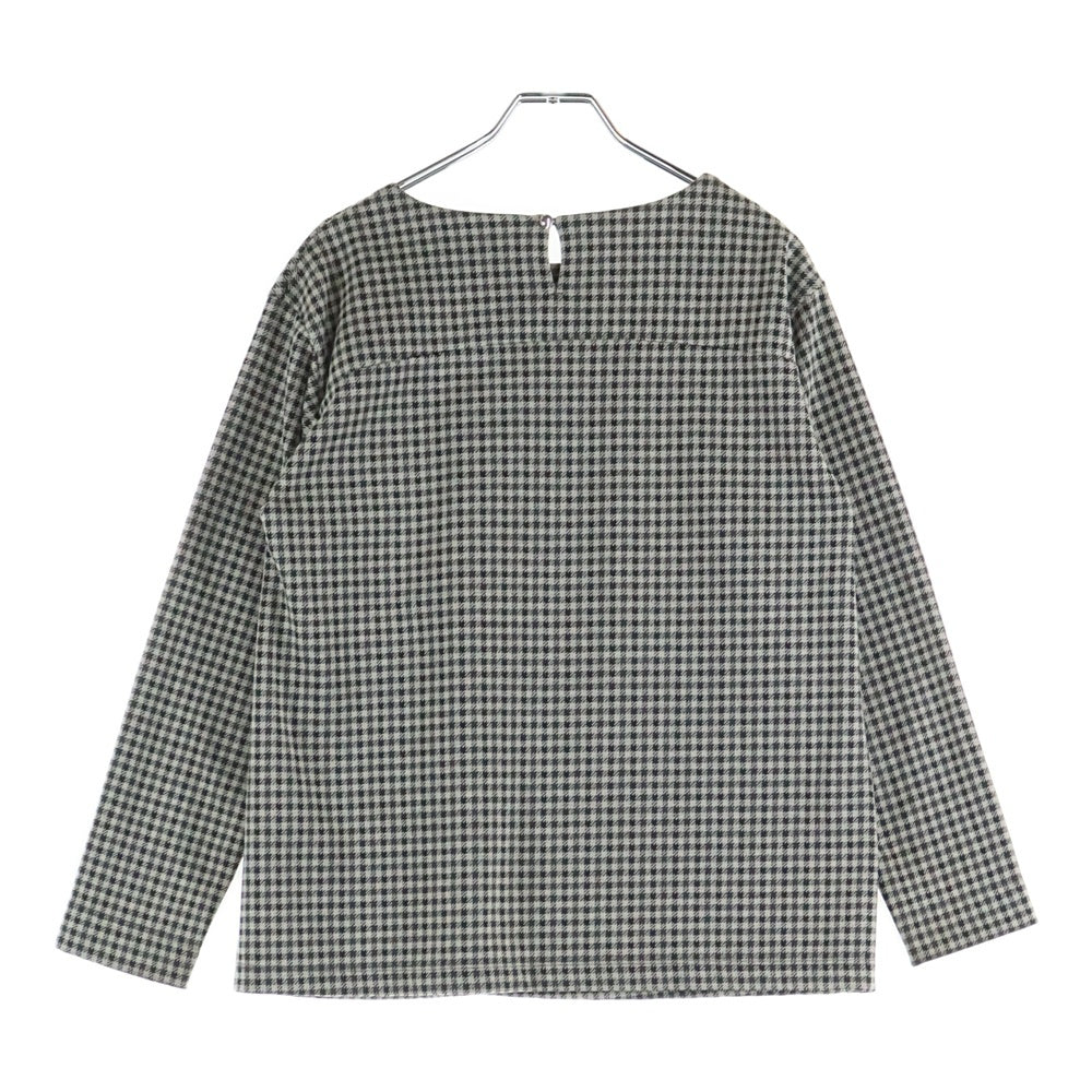 NO BRAND(ノーブランド) 千鳥柄 長袖カットソー