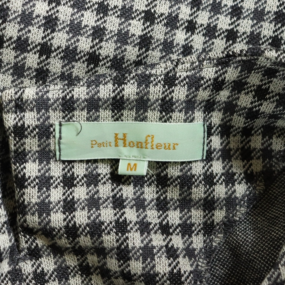 NO BRAND(ノーブランド) 千鳥柄 長袖カットソー