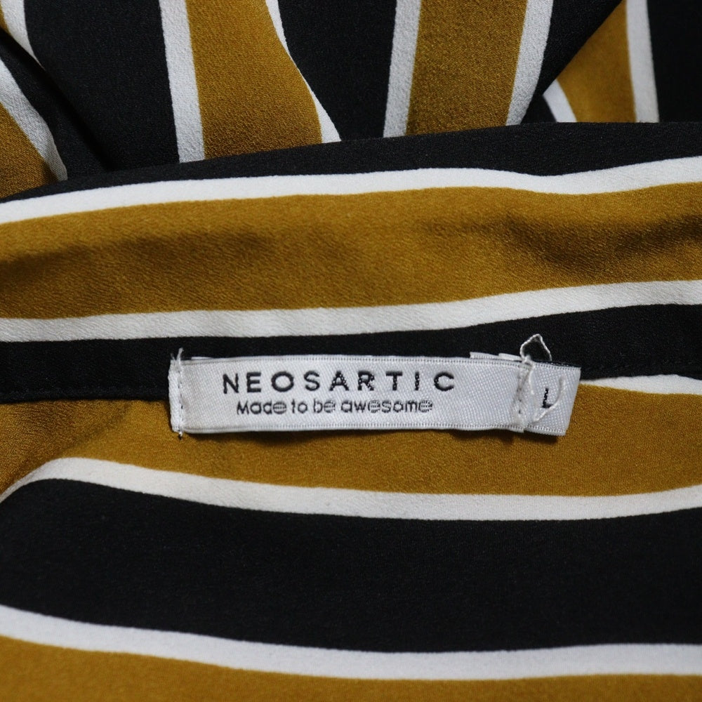 NO BRAND(ノーブランド) 長袖シャツ ストライプ