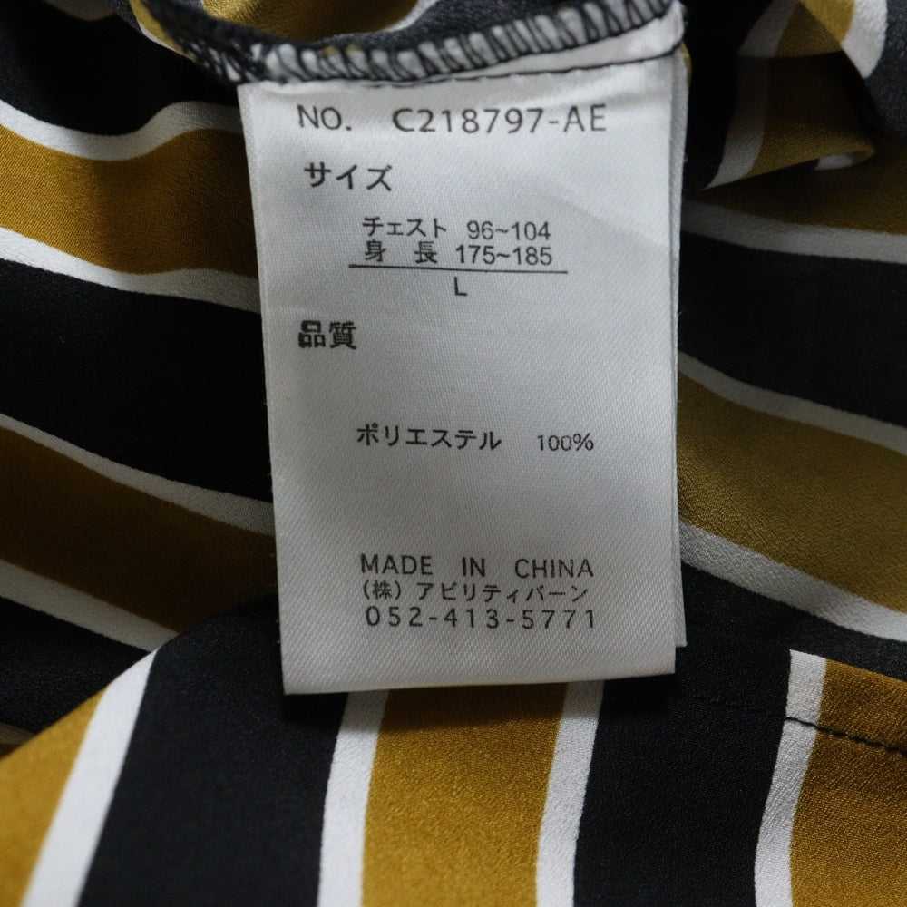 NO BRAND(ノーブランド) 長袖シャツ ストライプ
