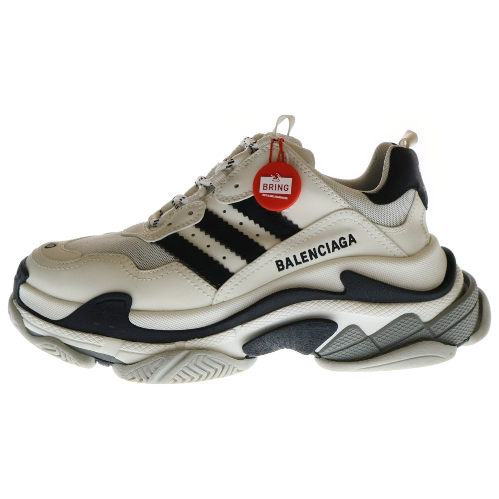 BALENCIAGA(バレンシアガ) ×ADIDAS TRIPLE S TRAINERS 712821 アディダス トリプルエス レースアップスニーカー ダッドスニーカー ブラック