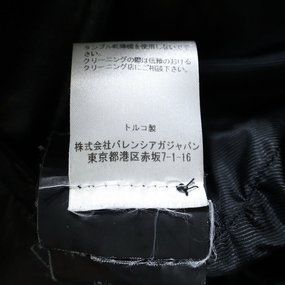 BALENCIAGA(バレンシアガ) Leather biker jacket レザー バイカー ライダースジャケット 256302 TU662 ブラック