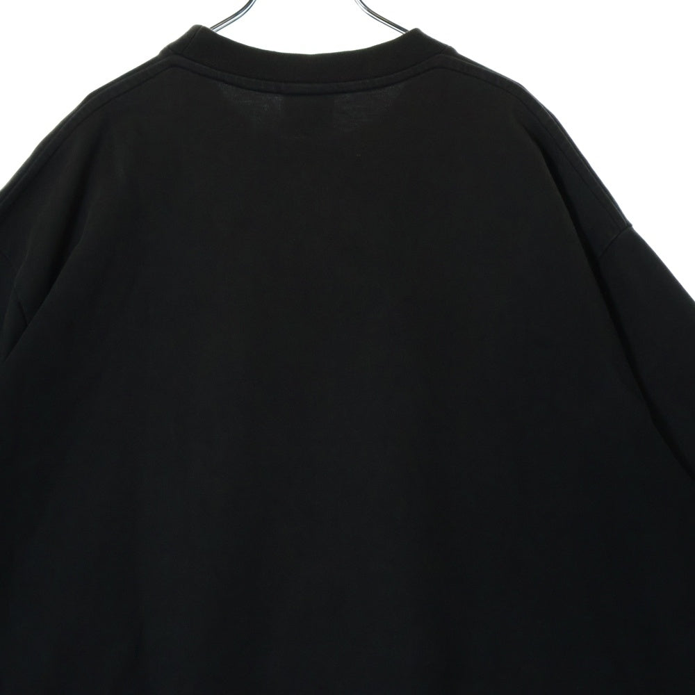 VETEMENTS(ヴェトモン) 17AW OVERSIZED HEAVY METAL PRINT TEE MAH18TR34 オーバーサイズヘビーメタルスカルプリント クルーネック半袖カットソー ブラック