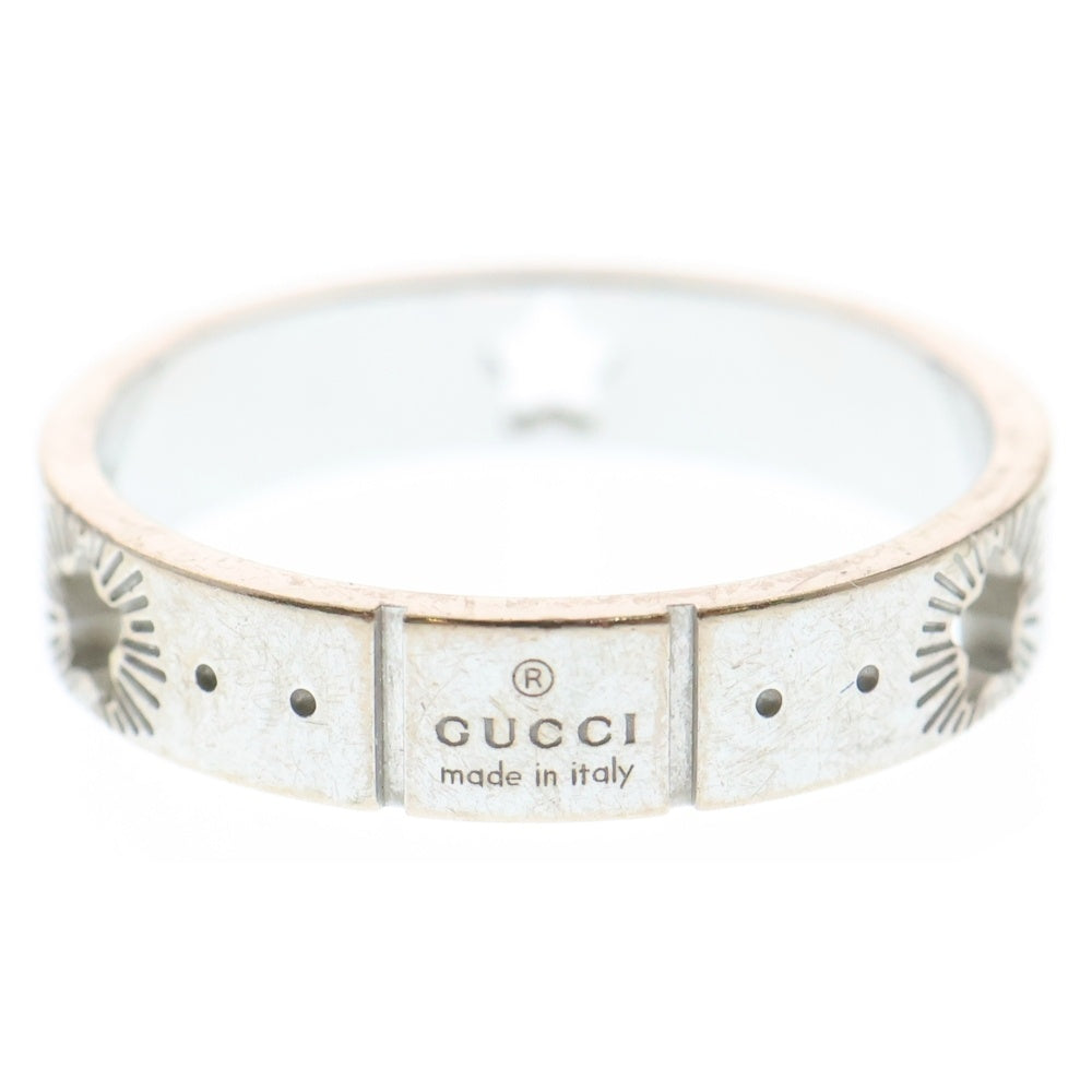 GUCCI(グッチ) K18 WG アイコンスター ホワイトゴールドリング シルバー