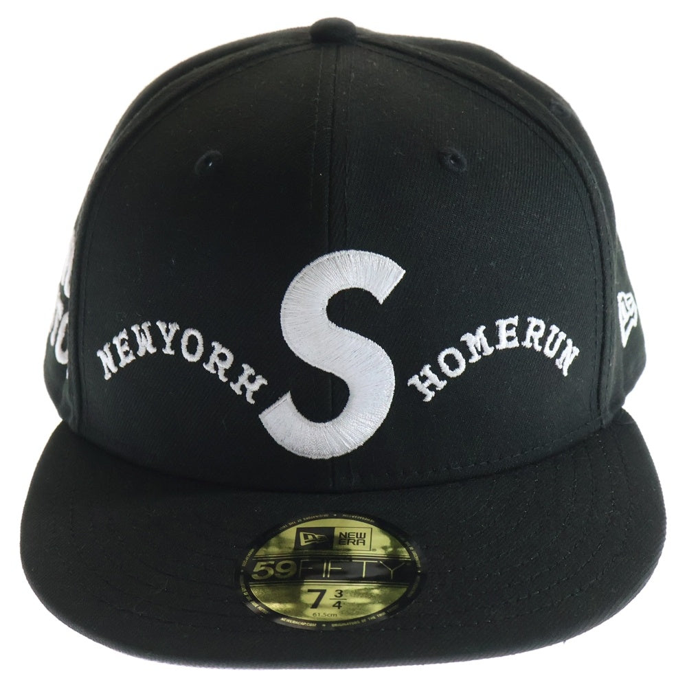 SUPREME(シュプリーム) 25SS ×HOMERUN/S Logo New Era 6パネル Sロゴ ベースボールキャップ ブラック