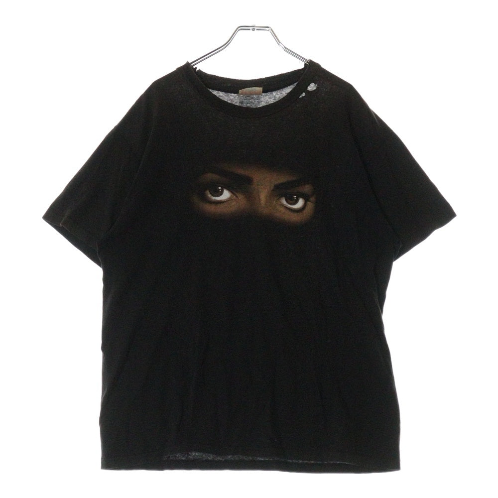 VINTAGE(ヴィンテージ) 90s Michael Jackson マイケルジャクソン プリントクルーネック半袖カットソー ブラック