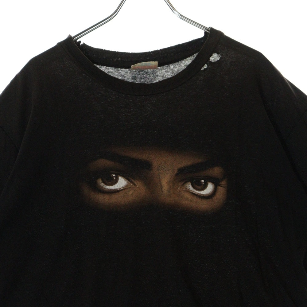VINTAGE(ヴィンテージ) 90s Michael Jackson マイケルジャクソン プリントクルーネック半袖カットソー ブラック