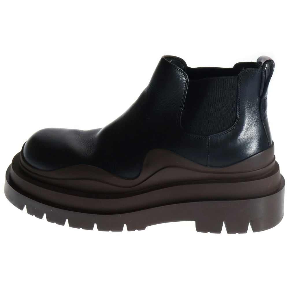 BOTTEGA VENETA(ボッテガヴェネタ) TIRE タイヤ アンクル チェルシーブーツ ブラック/ブラウン 630281 VBS50 1029 レディース