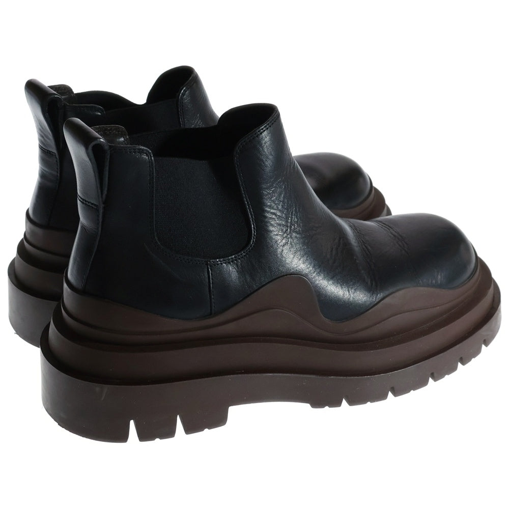BOTTEGA VENETA(ボッテガヴェネタ) TIRE タイヤ アンクル チェルシーブーツ ブラック/ブラウン 630281 VBS50 1029 レディース
