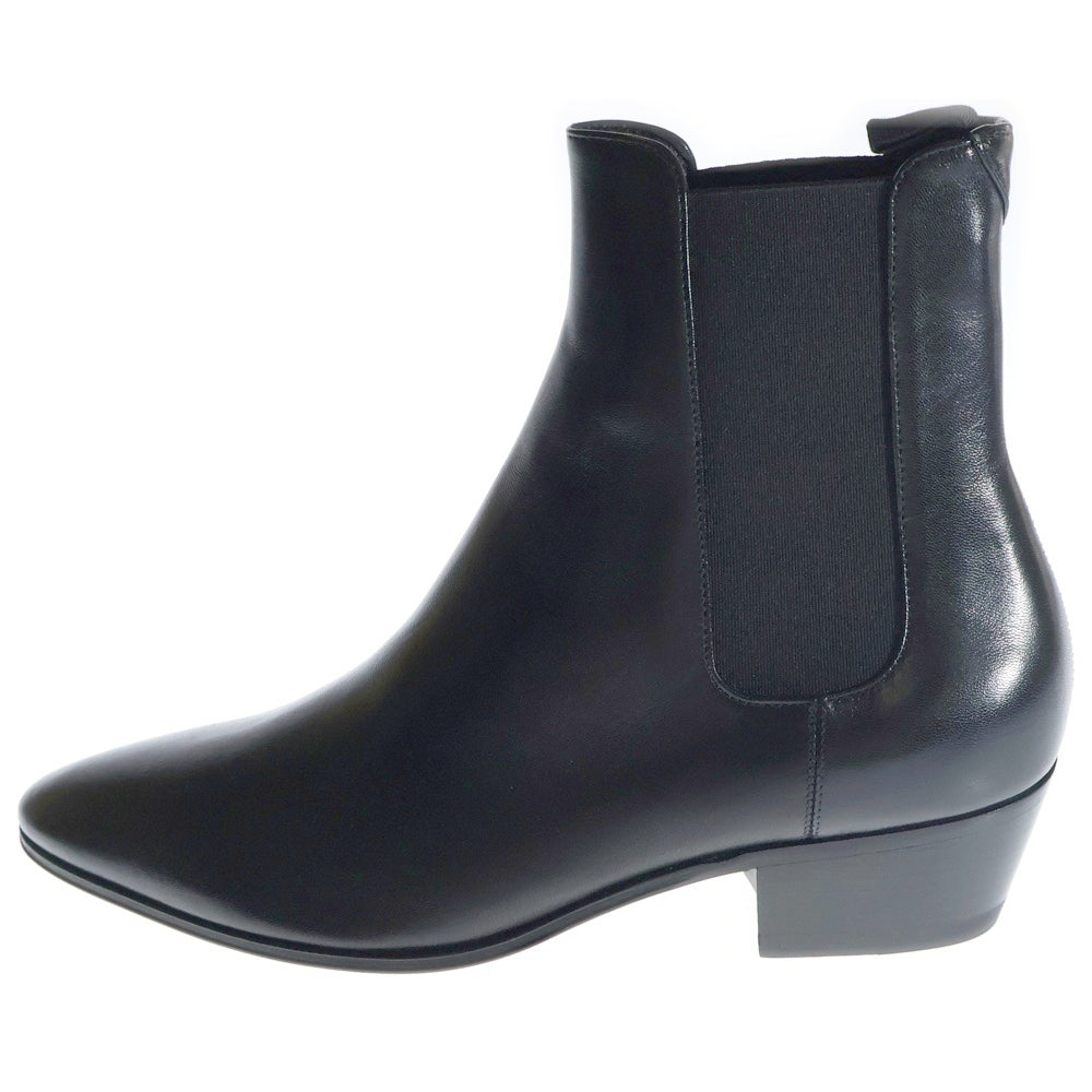 SAINT LAURENT PARIS(サンローランパリ) WYATT CHELSEA BOOTS レザー サイドゴア チェルシー ブーツ ブラック 592438 レディース