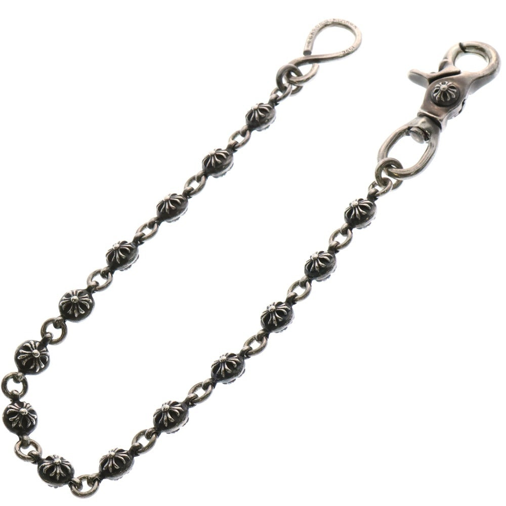 CHROME HEARTS(クロムハーツ) 2BALL SHORT-S/1クリップショート#2クロスボール ウォレットチェーン シルバー BCA063