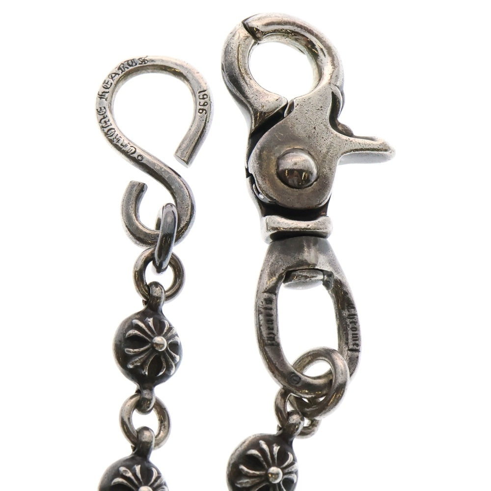 CHROME HEARTS(クロムハーツ) 2BALL SHORT-S/1クリップショート#2クロスボール ウォレットチェーン シルバー BCA063