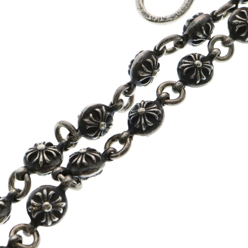 CHROME HEARTS(クロムハーツ) 2BALL SHORT-S/1クリップショート#2クロスボール ウォレットチェーン シルバー BCA063