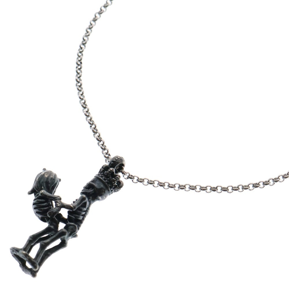 Justin Davis(ジャスティンデイヴィス) BOW WOW NECKLACE スカルモチーフ シルバーネックレス