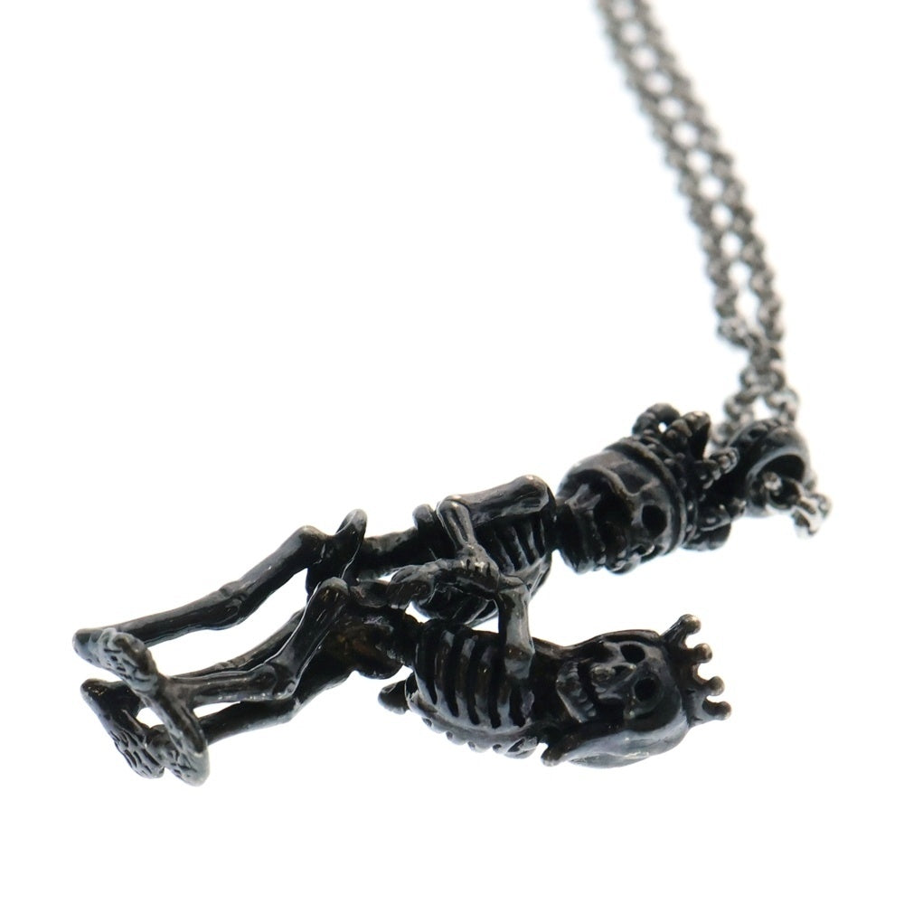 Justin Davis(ジャスティンデイヴィス) BOW WOW NECKLACE スカルモチーフ シルバーネックレス