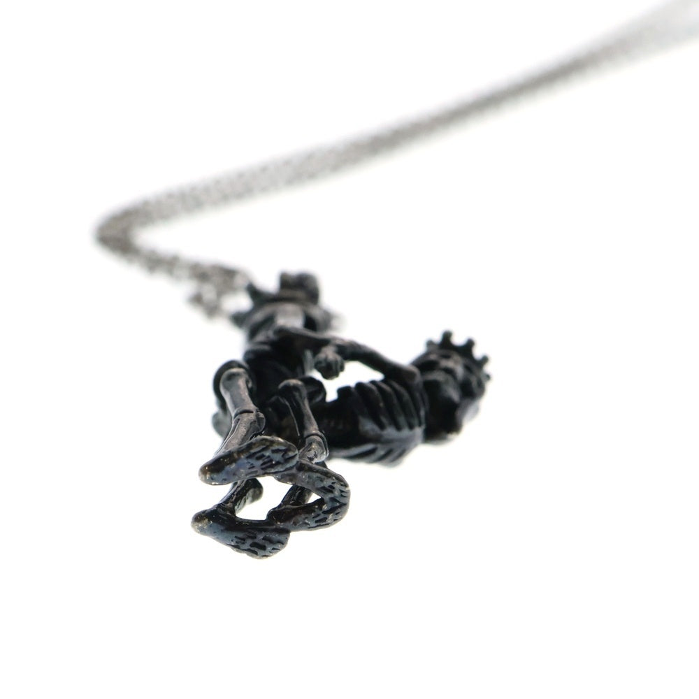 Justin Davis(ジャスティンデイヴィス) BOW WOW NECKLACE スカルモチーフ シルバーネックレス