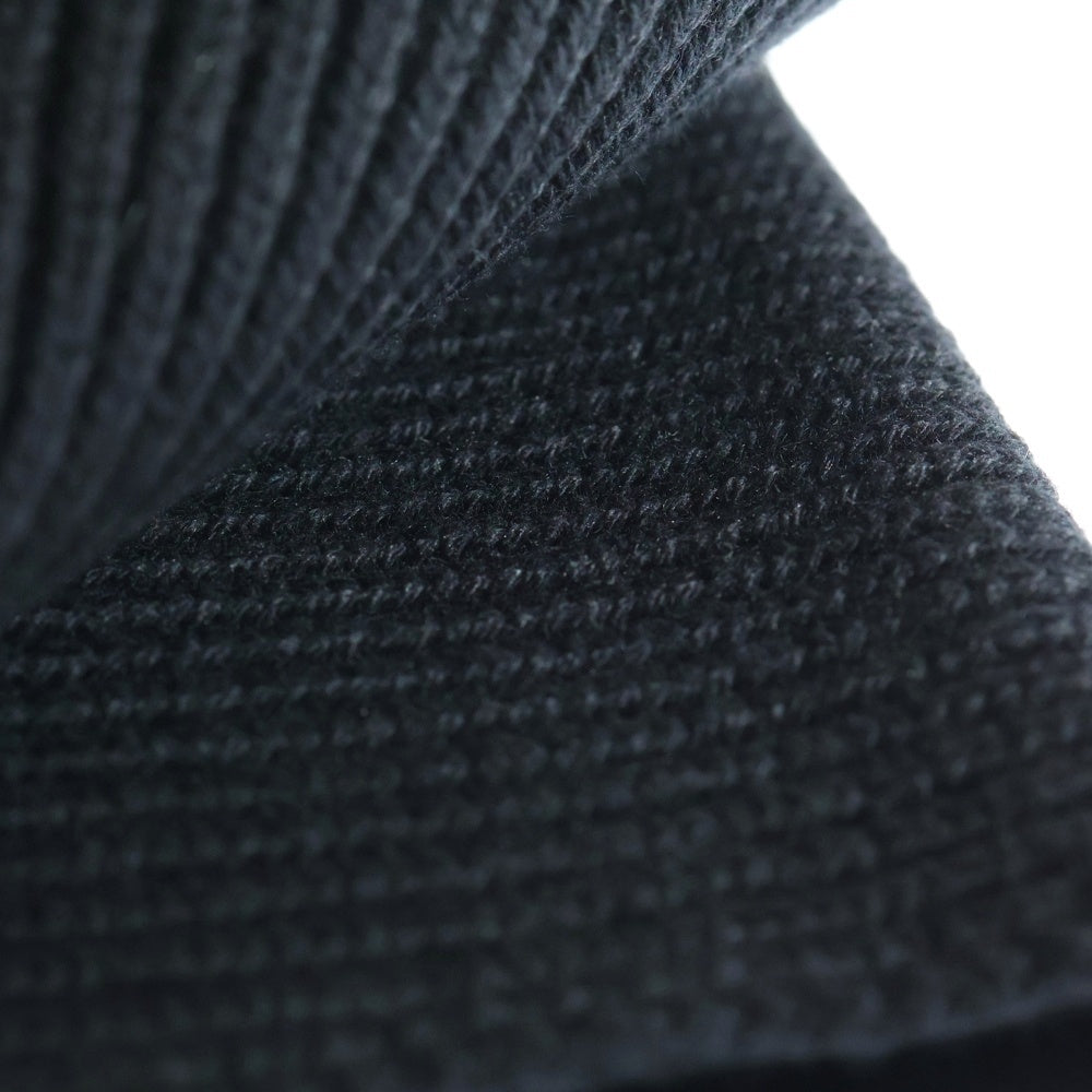 Justin Davis(ジャスティンデイヴィス) ノベルティ ピン付き ニットマフラー ブラック