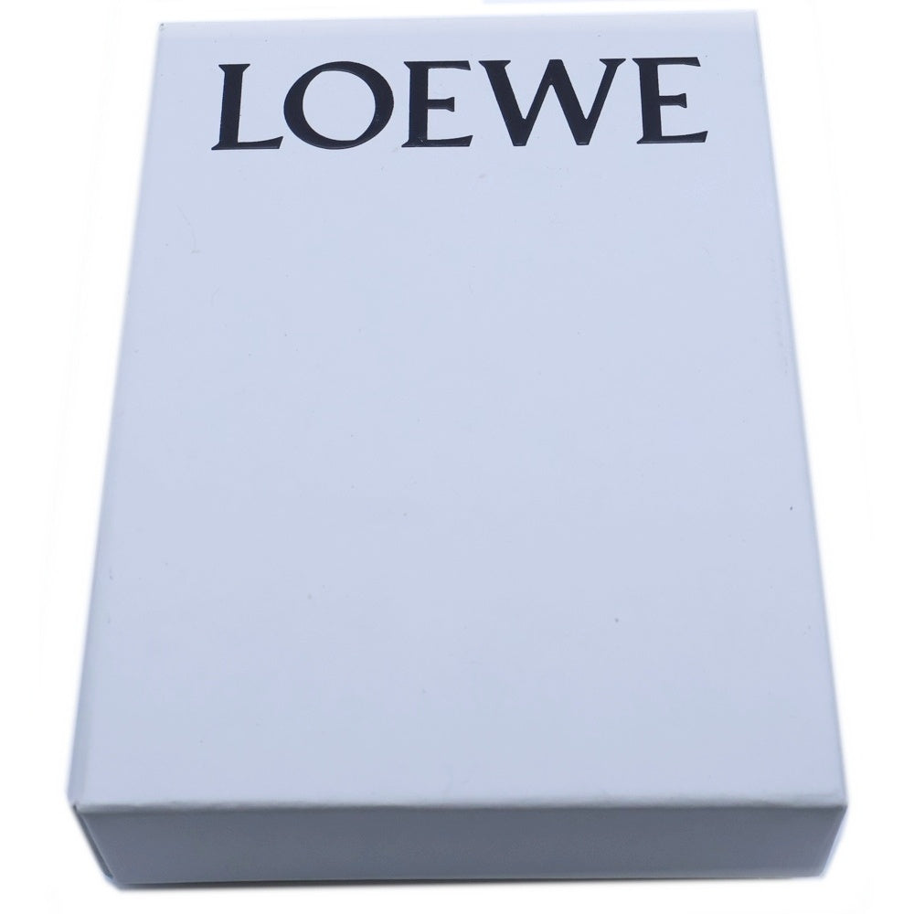 LOEWE(ロエベ) ぺブル バーティカル アナグラムロゴ カーフスキン レザー スモール コンパクトウォレット 三つ折り財布 ゴールド金具 ベージュ