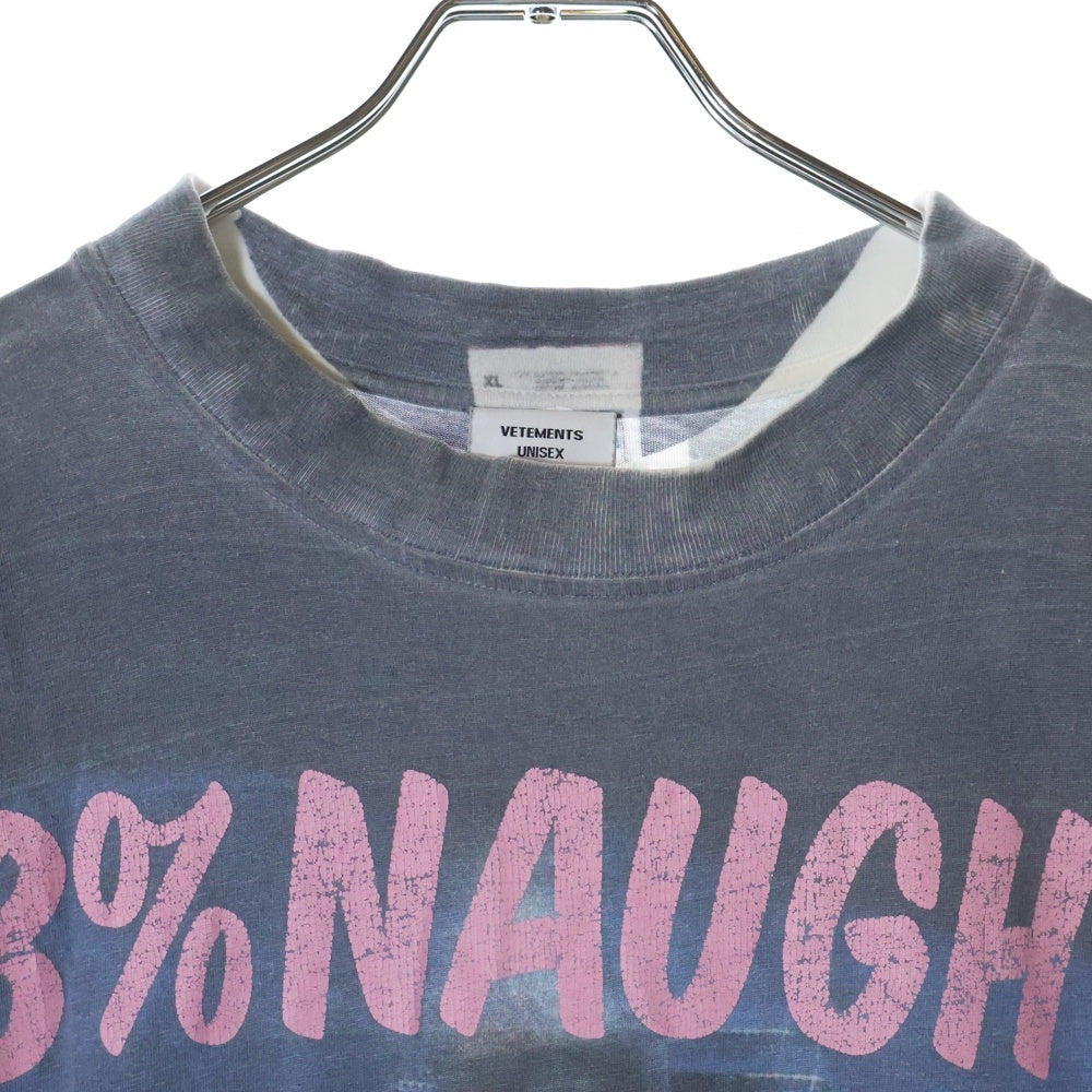 VETEMENTS(ヴェトモン) Demnas Favorite Naughty Angel L/S 転写プリントオーバーサイズロングスリーブTシャツ カットソー UAH19TR327
