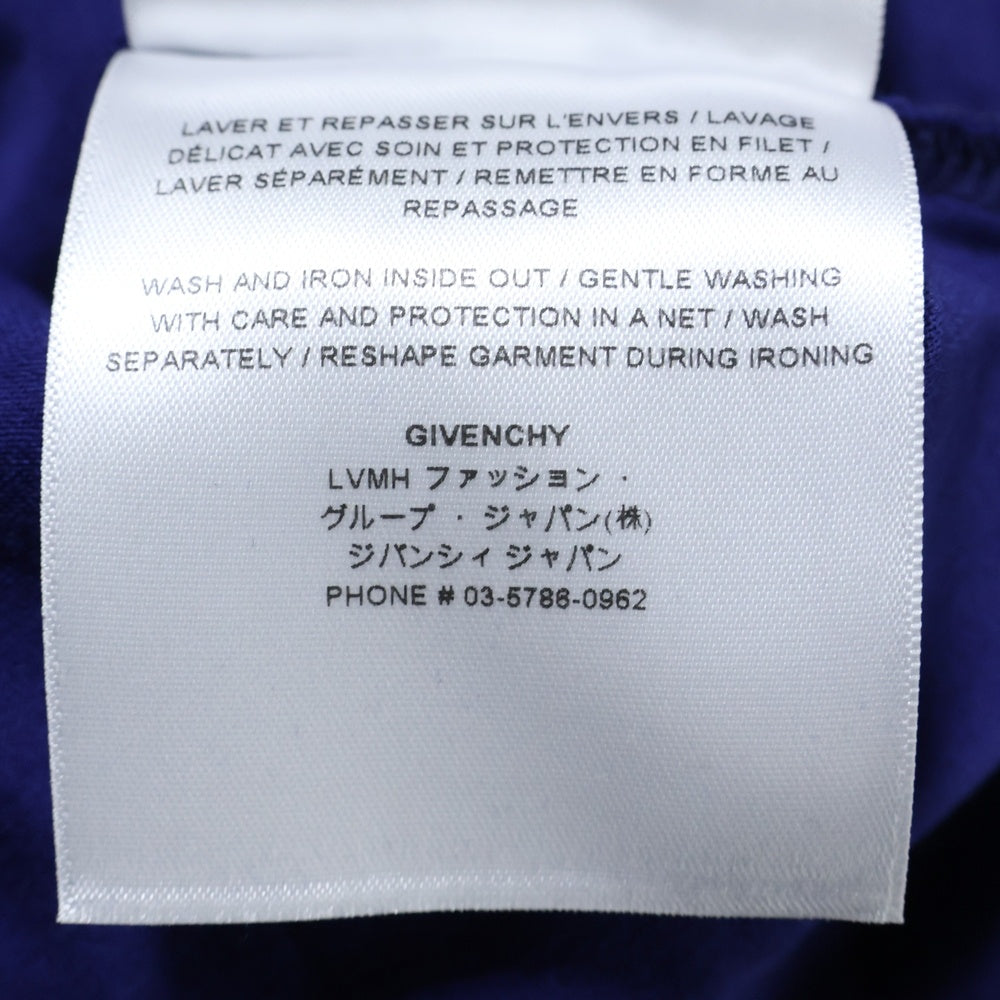 GIVENCHY(ジバンシィ) Overlapped Embroidered Tee BM71FC3YCV オーバーラップエフェクト刺繍レイヤード長袖Tシャツ カットソー ブルー