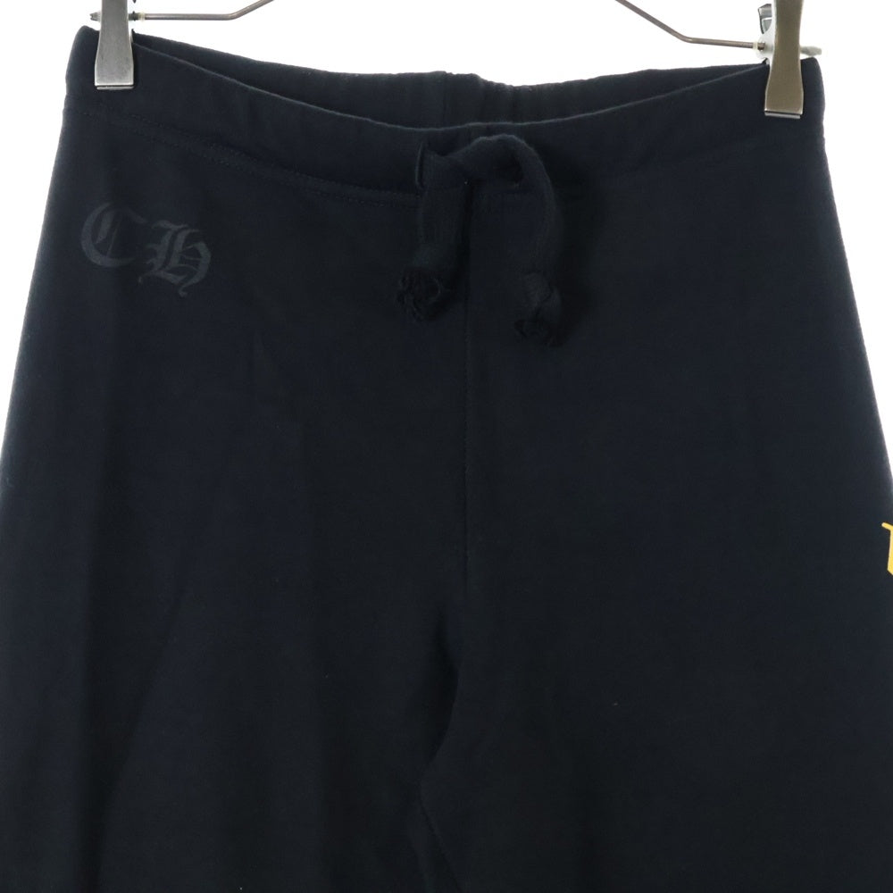 CHROME HEARTS(クロムハーツ) SWEAT PANTS サイドロゴ スウェットロングパンツ ブラック/イエロー