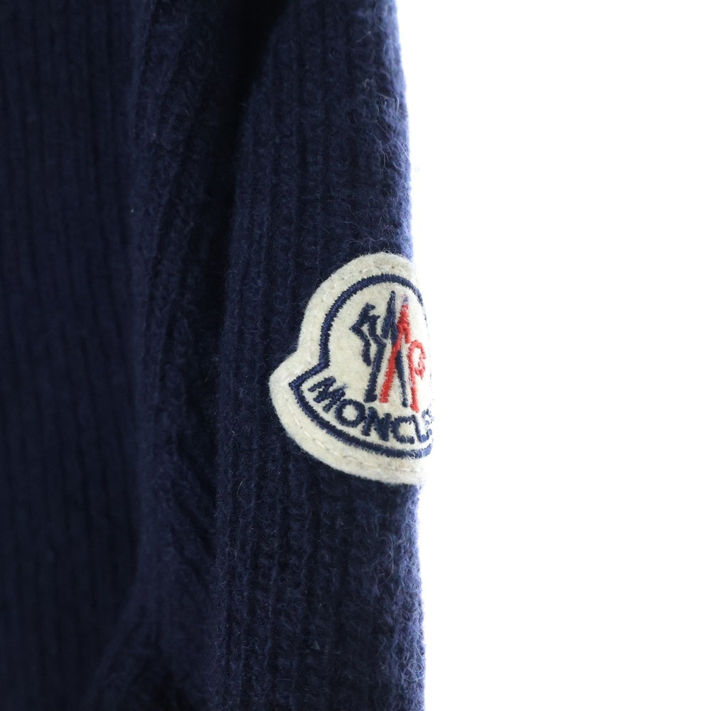 MONCLER(モンクレール) GIROCOLLO TRICOT カシミヤ混ウール ニットセーター H20919C00030 ネイビー