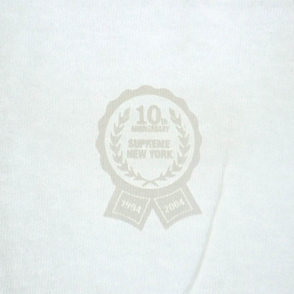 SUPREME(シュプリーム) 04SS 10th Anniversary Kate Moss Tee 10周年記念 ケイトモス ボックスロゴ 半袖Tシャツ ホワイト