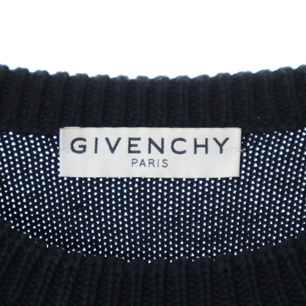 GIVENCHY(ジバンシィ) 21SS フロントロゴ ニット BM90F7401M ブラック