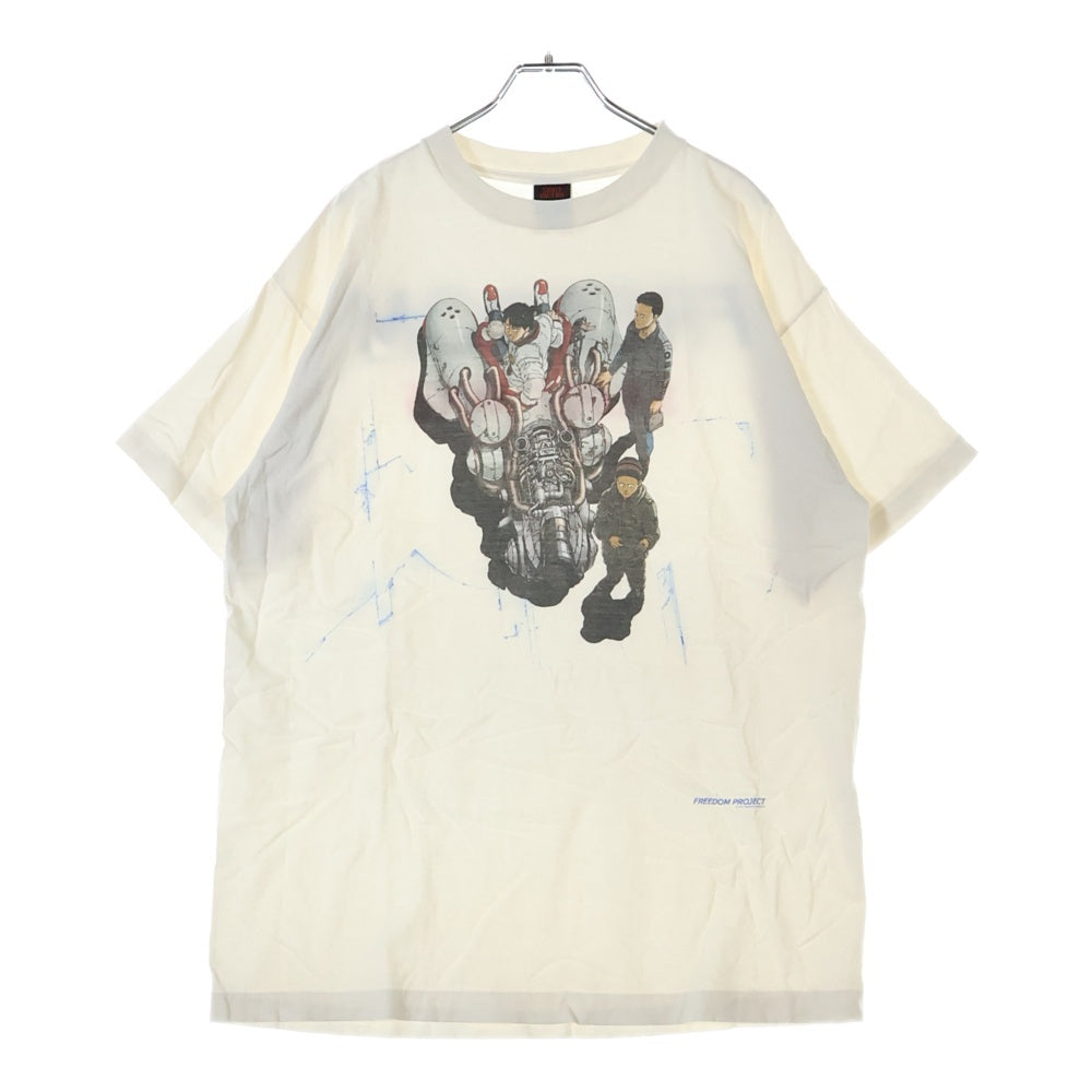 SAINT MICHAEL(セントマイケル) 24SS FD-SS TEE BIKEFREEDOM フリーダム プリントクルーネック半袖Tシャツ SM-YS8-0000-C21 ホワイト