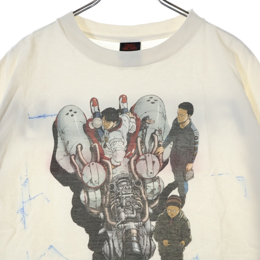 SAINT MICHAEL(セントマイケル) 24SS FD-SS TEE BIKEFREEDOM フリーダム プリントクルーネック半袖Tシャツ SM-YS8-0000-C21 ホワイト