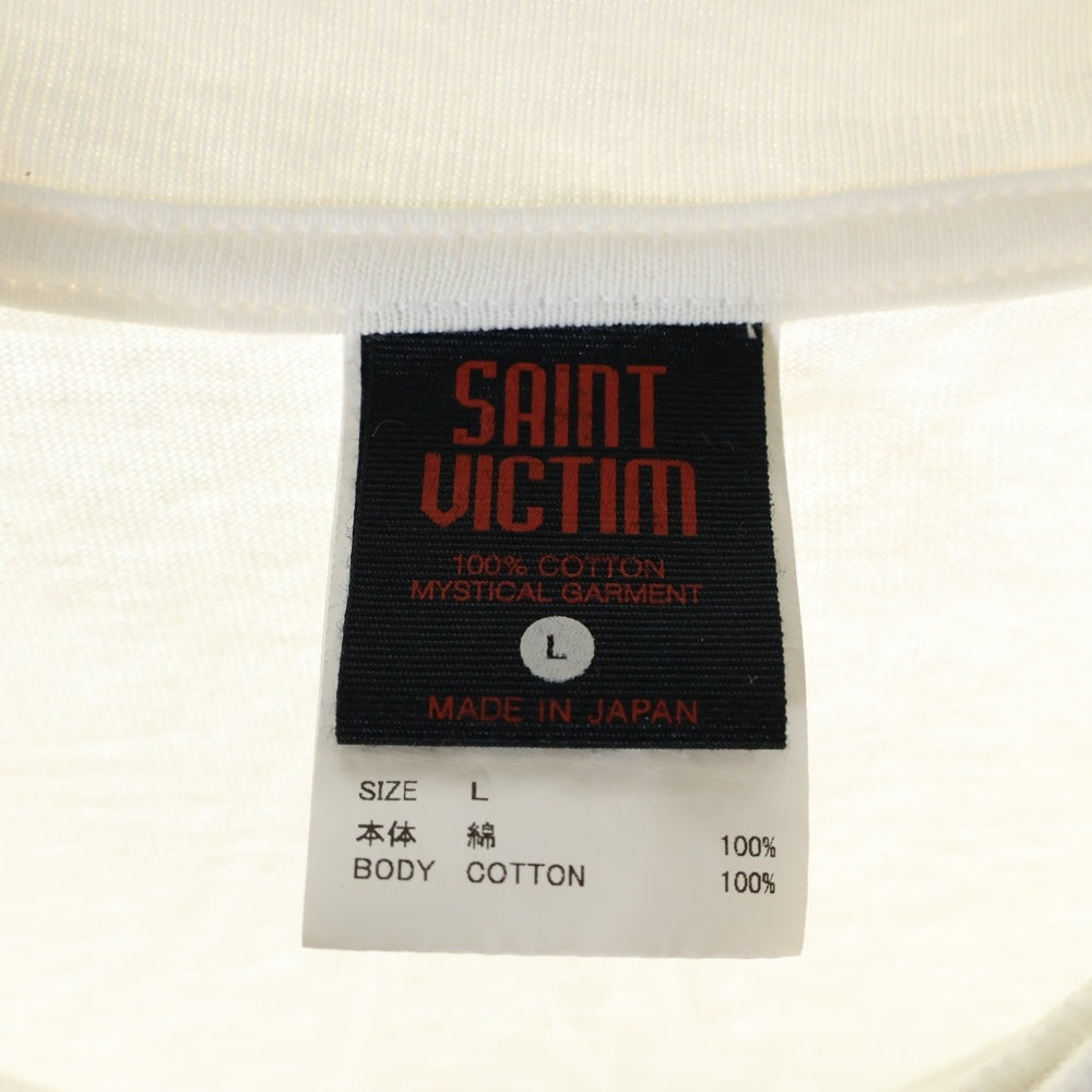 SAINT MICHAEL(セントマイケル) 24SS FD-SS TEE BIKEFREEDOM フリーダム プリントクルーネック半袖Tシャツ SM-YS8-0000-C21 ホワイト