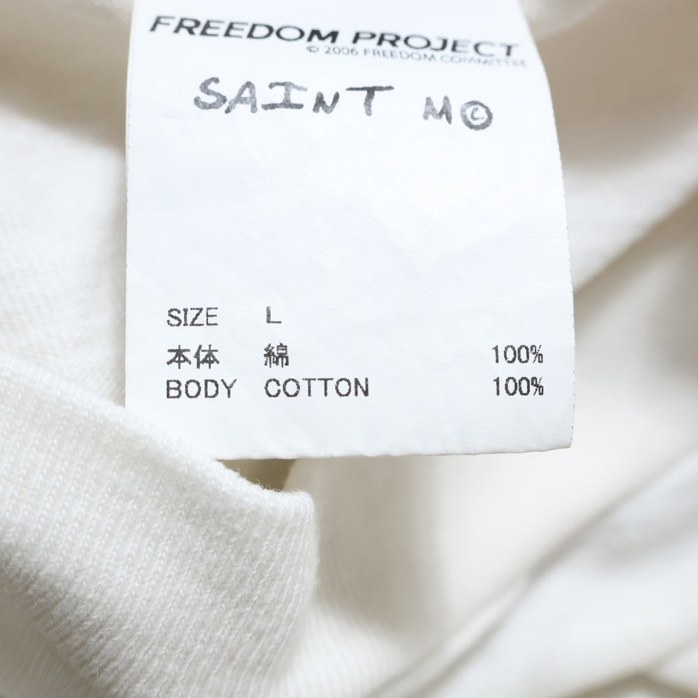 SAINT MICHAEL(セントマイケル) 24SS FD-SS TEE BIKEFREEDOM フリーダム プリントクルーネック半袖Tシャツ SM-YS8-0000-C21 ホワイト