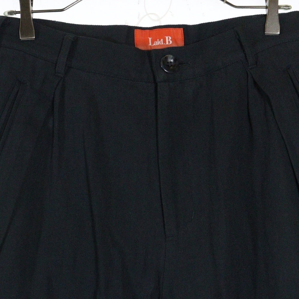 Laid.B(レイドビー) Tack Pocket Slacks タックポケット スラックスパンツ LB25SS-PT02 ブラック