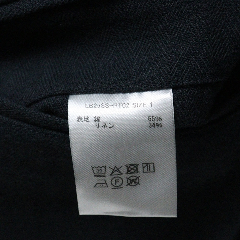 Laid.B(レイドビー) Tack Pocket Slacks タックポケット スラックスパンツ LB25SS-PT02 ブラック