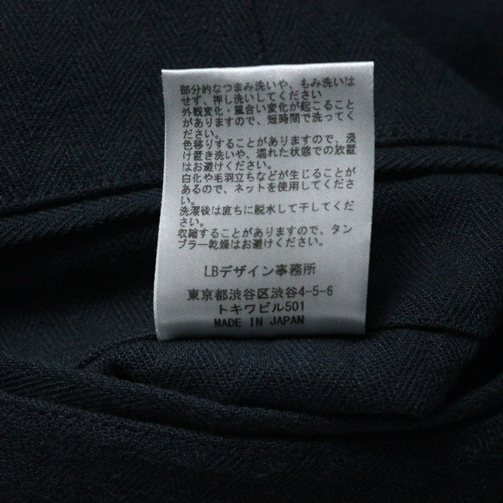 Laid.B(レイドビー) Tack Pocket Slacks タックポケット スラックスパンツ LB25SS-PT02 ブラック