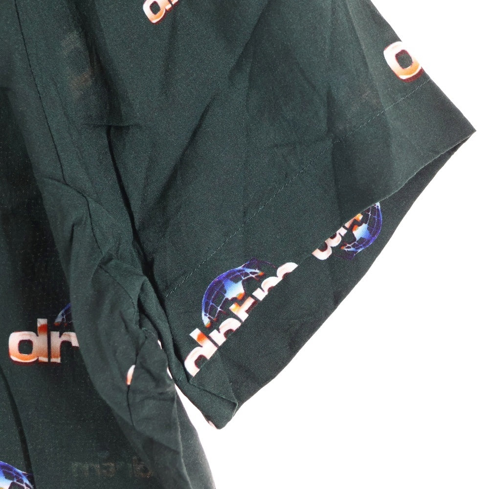 NO BRAND(ノーブランド) DREAMTEAM 半袖レーヨンシャツ グリーン