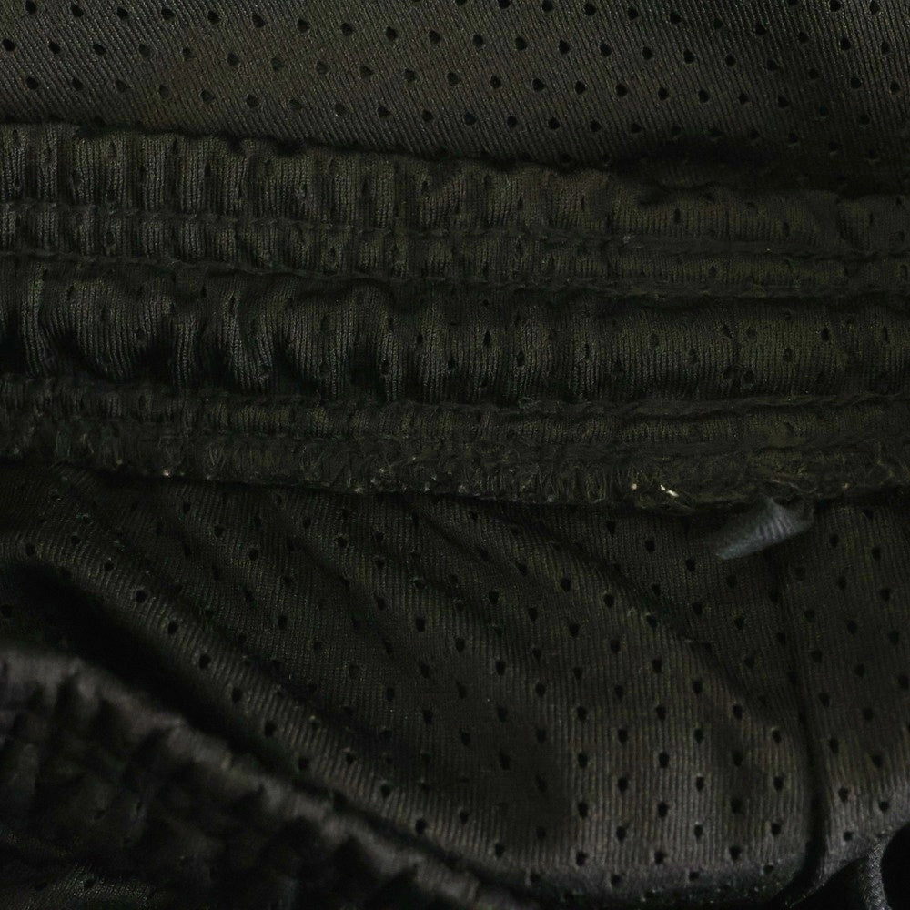 HERON PRESTON(ヘロンプレストン) 19SS ロゴプリント メッシュハーフパンツ HMCI002S19763050 ブラック